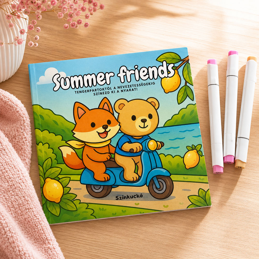 Summer friends színezőfüzet