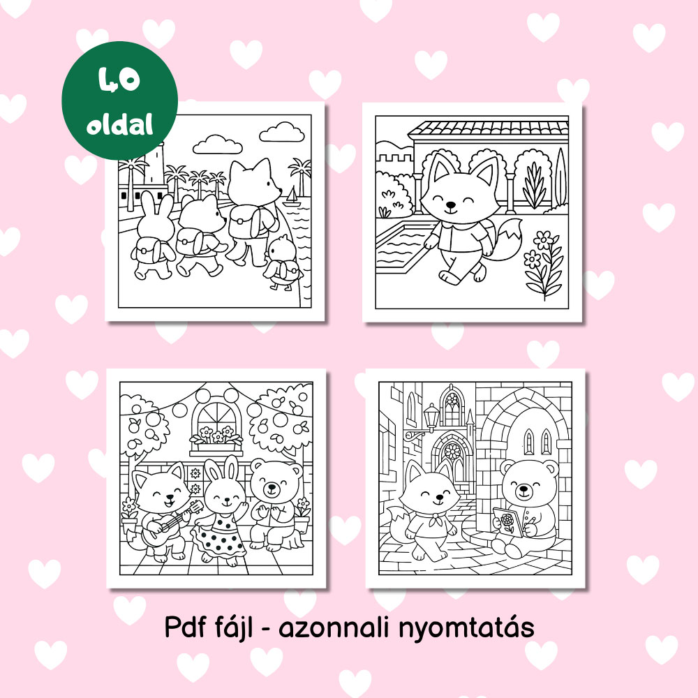 Spanyol kaland utazós színező digitális és nyomtatható - Image 3