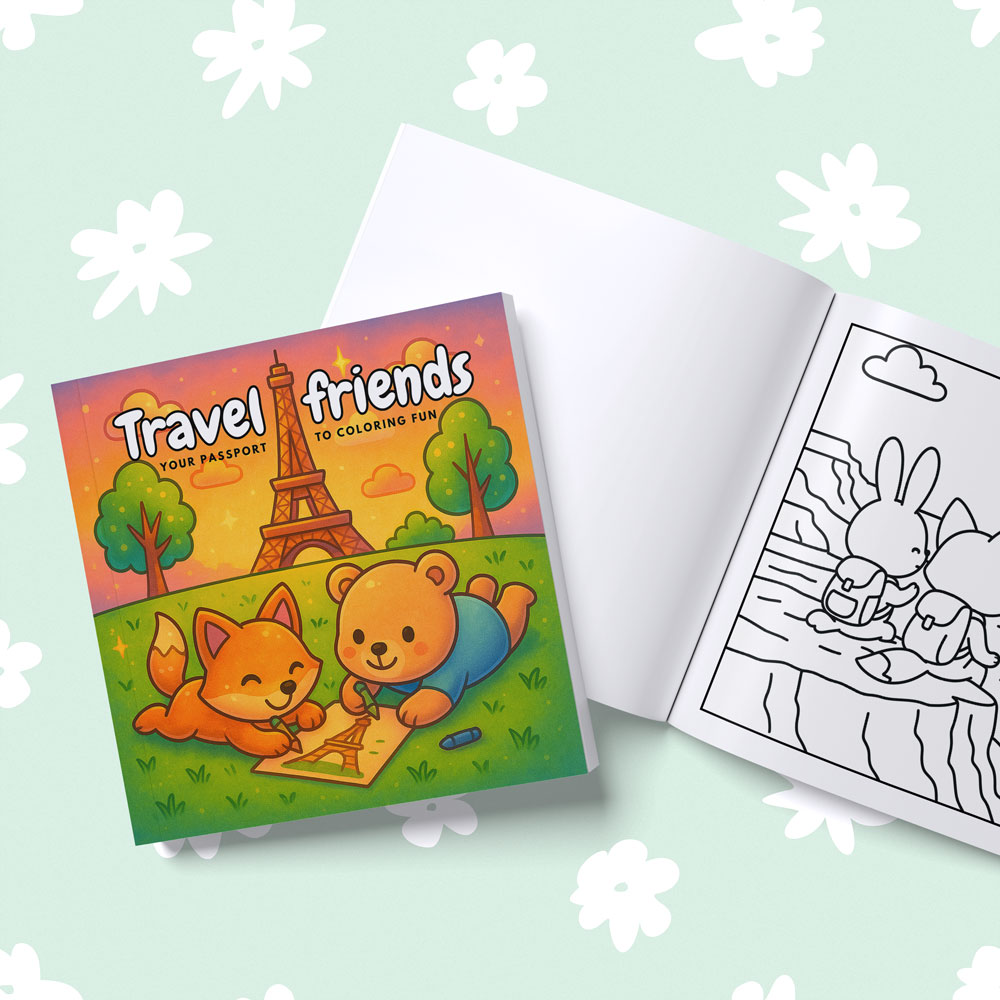 Travel Friends utazós színezőfüzet - Image 2