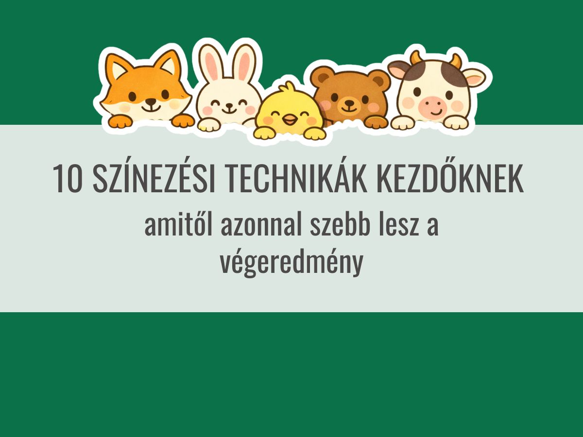 10 színezési technikák kezdőknek