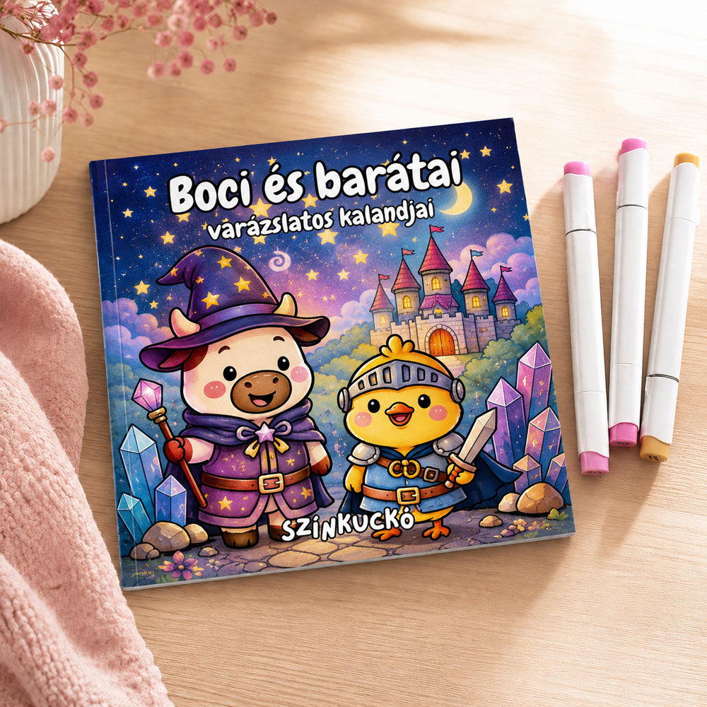 Boci és barátai varázslatos kalandjai színező