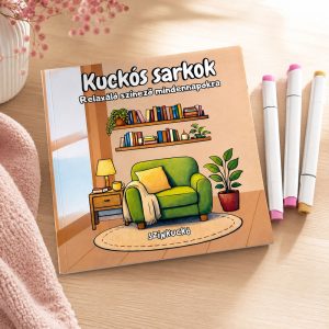 Kuckós sarkok relaxáló cozy színező