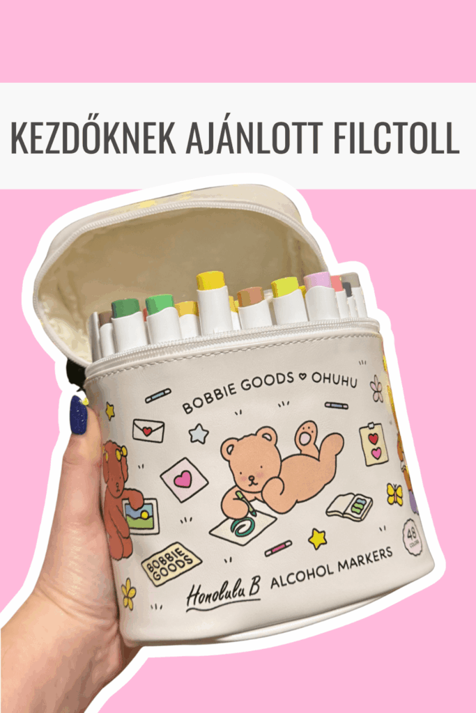 Kezdőknek ajánlott Ohuhu 48 darabos filctoll készlet felnőtt színezéshez