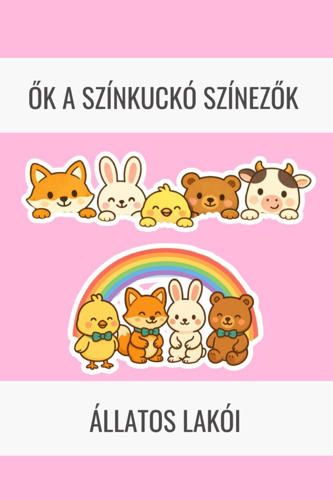 Színkuckó állatos színezők karakterei felnőtteknek