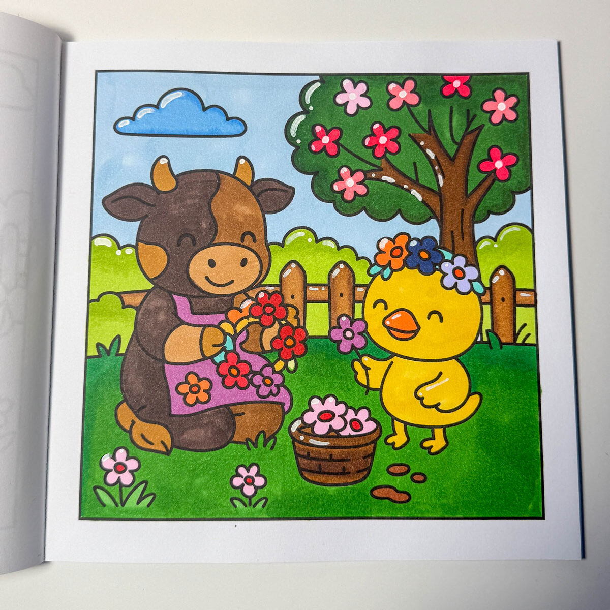 Kezdő színezés eredménye Ohuhu filctollal (48 darabos készlet)