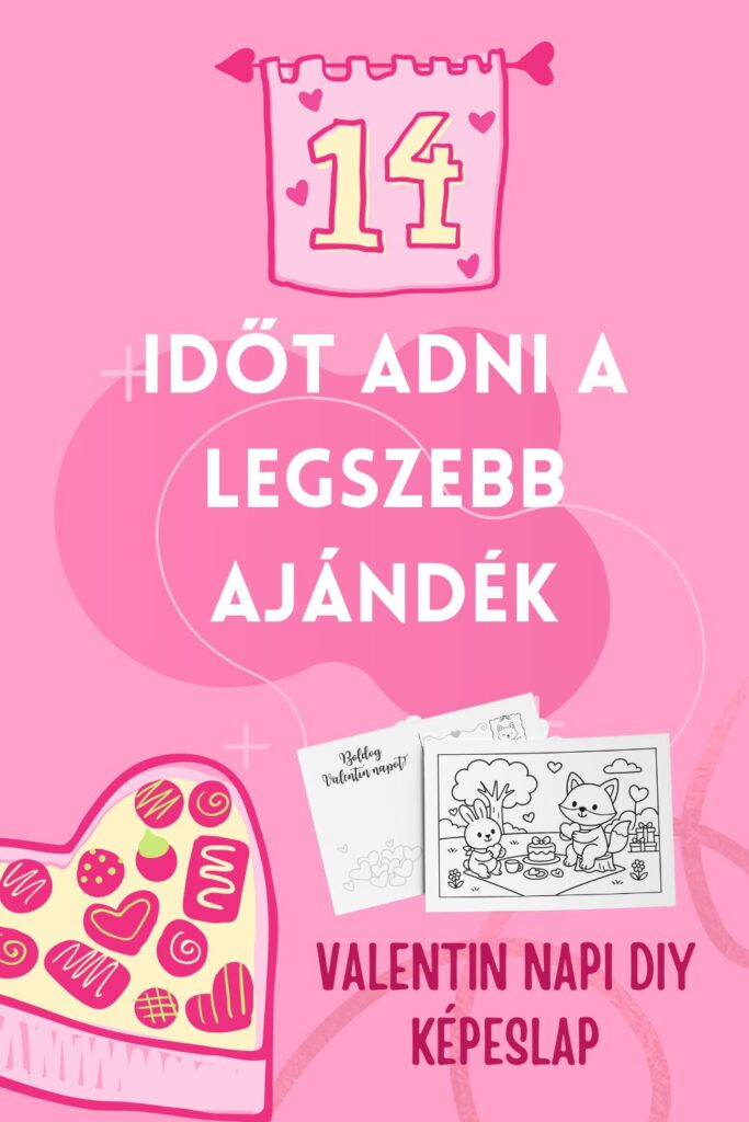 Valentin napi ajándék ötlet, ahol a DIY képeslap az együtt töltött időről szól