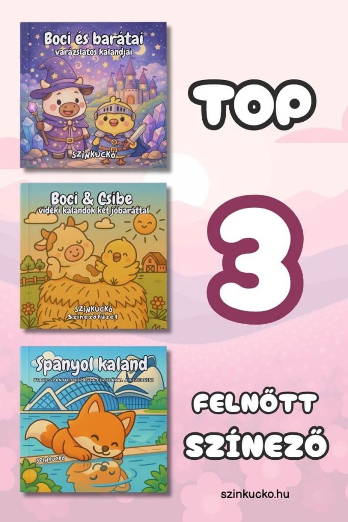 Top 3 legjobb felnőtt színező 2026-ban – Színkuckó színezők borítóval